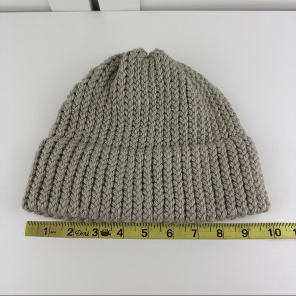 Handmade In USA Women's OSFM Hand Knit Beanie Winter Hat Cap Ribbed Cuffed NEW! - Picture 4 of 11